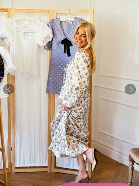 Coco McCall Wren Dress Spring Colorful Maxi Size Small Preppy Cute Summer